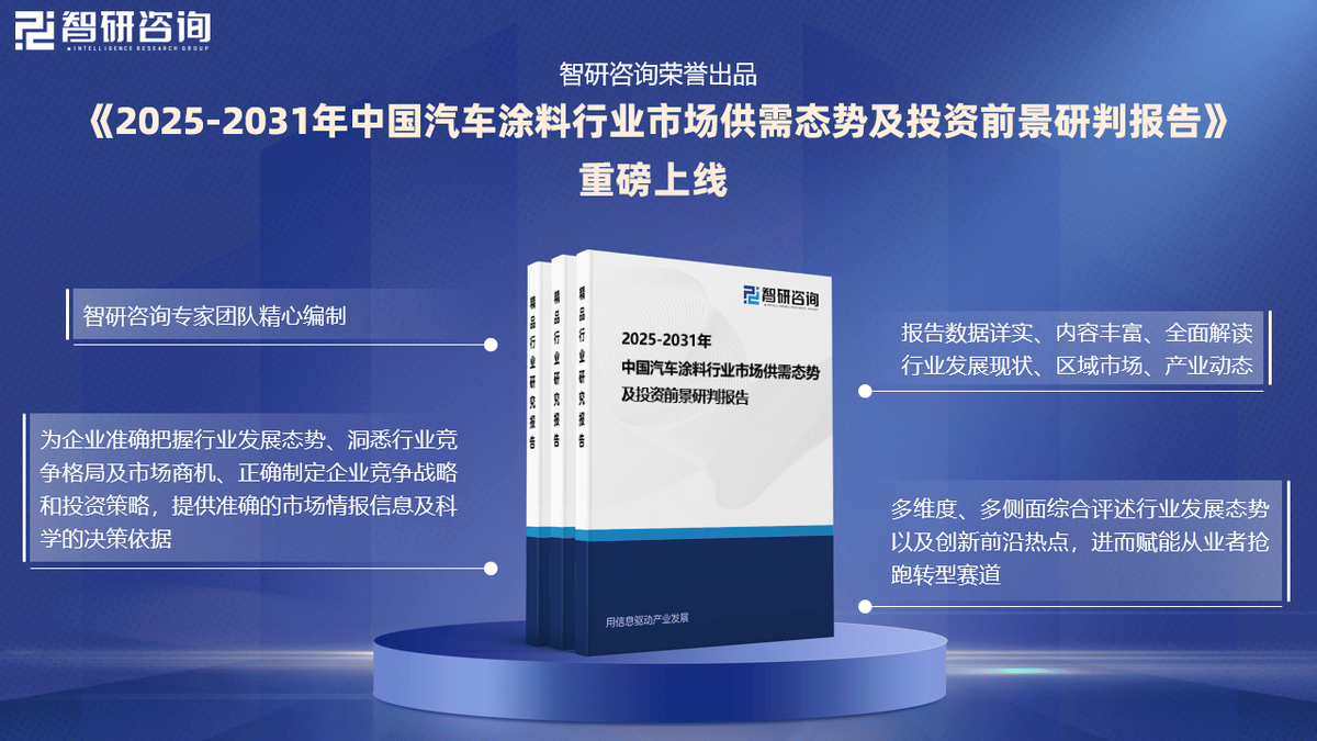 杏彩体育，智研咨询—中国汽车涂料行业市场